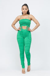 Crop Top and Leggings Set